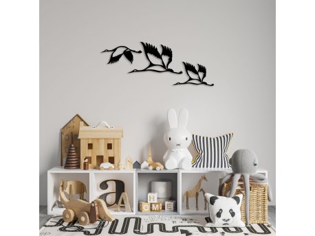 WALLXPERT Dekorativni metalni zidni dodatak Storks 287