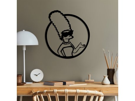 WALLXPERT Dekorativni metalni zidni dodatak Sımpson 2