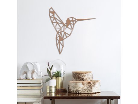 WALLXPERT Dekorativni metalni zidni dodatak Bırd Copper