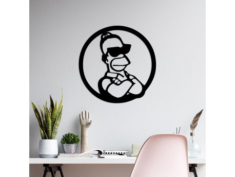 WALLXPERT Dekorativni metalni zidni dodatak Sımpson 3