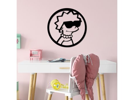 WALLXPERT Dekorativni metalni zidni dodatak Sımpson 5