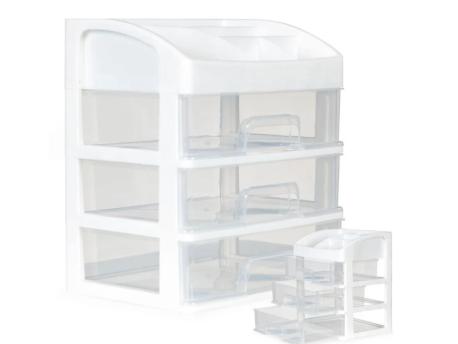 Bolzz ORGANIZER ZA KOZMETIKU SA FIOKAMA I PREGRADAMA