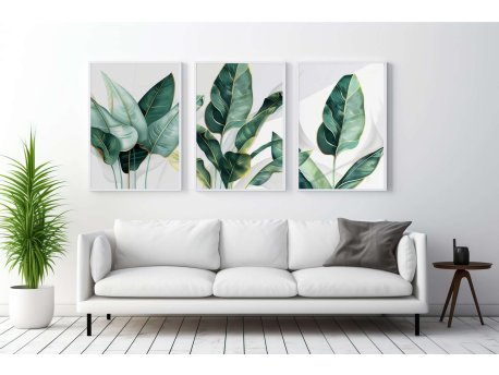 WALLXPERT Dekorativna uramljena MDF slika (3 komada) Mp3 00107 40 x 50