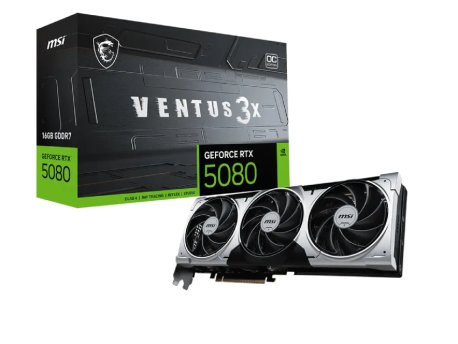 MSI GeForce RTX 5080 16G VENTUS 3X OC PLUS grafička karta