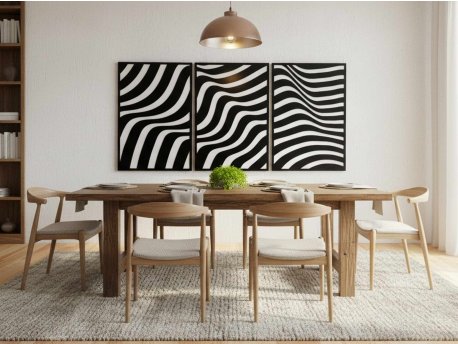 WALLXPERT Dekorativna uramljena MDF slika (3 komada) Vion