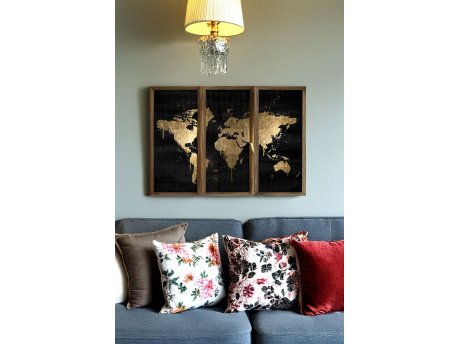 WALLXPERT Dekorativna uramljena MDF slika (3 komada) Artsmdfdkset1