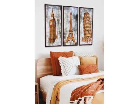 WALLXPERT Dekorativna uramljena MDF slika (3 komada) Artsmdfdkset5