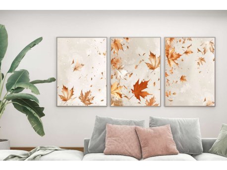 WALLXPERT Dekorativna uramljena MDF slika (3 komada) Mp3 00108 21 x 30