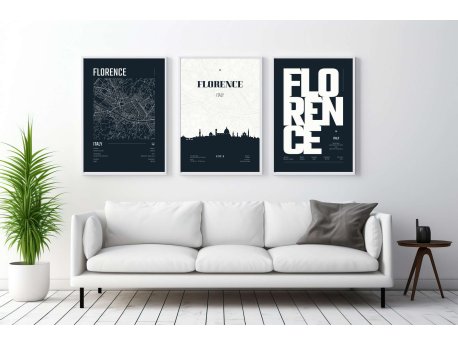 WALLXPERT Dekorativna uramljena MDF slika (3 komada) Mp3 00120 21 x 30