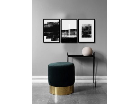 WALLXPERT Dekorativna uramljena MDF slika (3 komada) 3Psctcız 003