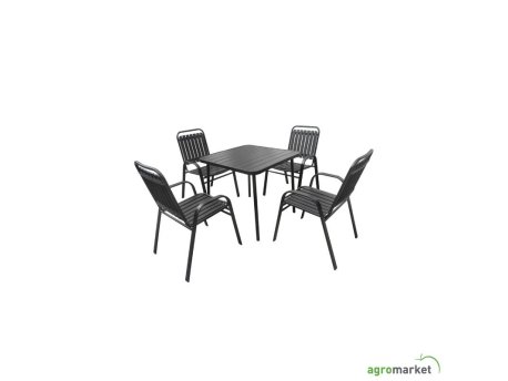 Green Bay Baštenski set Aruba sa 4 stolice (A+B)