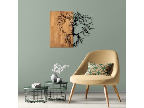 WALLXPERT Dekorativni drveni zidni dodatak Love 315