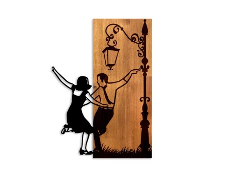 WALLXPERT Dekorativni drveni zidni dodatak La La Land