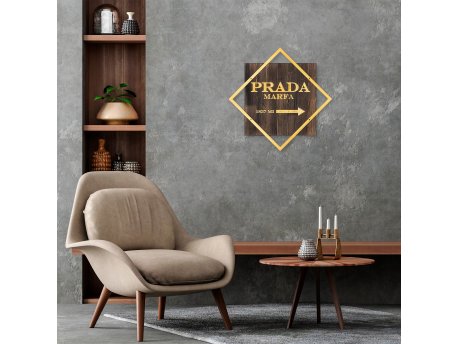 WALLXPERT Dekorativni drveni zidni dodatak Fashion Gold