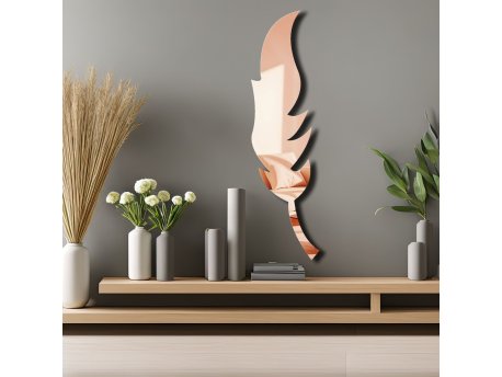 WALLXPERT Dekorativno ogledalo Ozgl524 Rose Gold