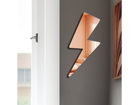 WALLXPERT Dekorativno ogledalo Ozgl504 Rose Gold