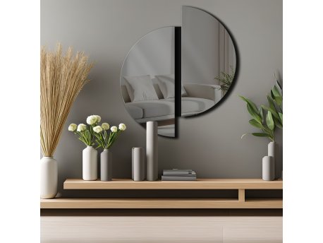 WALLXPERT Dekorativno ogledalo Ozgl522 Smoked