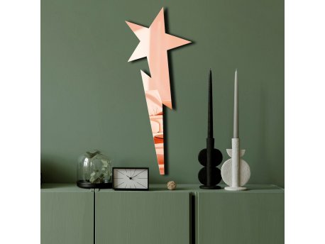 WALLXPERT Dekorativno ogledalo Ozgl521 Rose Gold