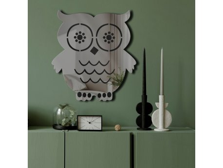 WALLXPERT Dekorativno ogledalo Ozgl526 Smoked