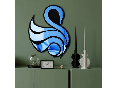 WALLXPERT Dekorativno ogledalo Ozgl527 Blue