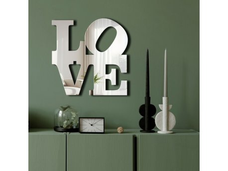 WALLXPERT Dekorativno ogledalo Ozgl506 Silver