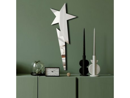 WALLXPERT Dekorativno ogledalo Ozgl521 Silver