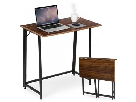 ModernHome Sklopivi sto za kompijuter 80x45 cm Laptop Table Dark wood