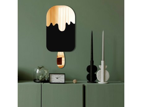 WALLXPERT Dekorativno ogledalo Ozgl518 Gold