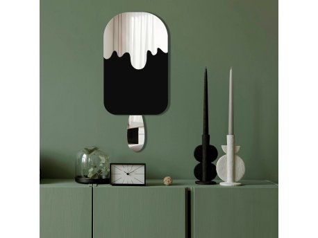 WALLXPERT Dekorativno ogledalo Ozgl518 Silver