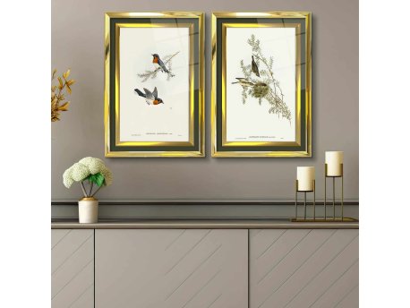 WALLXPERT Dekorativna slika u ramu (2 komada) 2P4363Kromaltınct 003