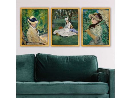 WALLXPERT Dekorativna slika u ramu (3 dela) 3AC_UN145358 _5575