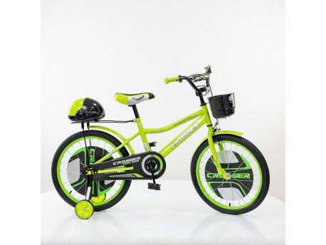 ARISTOM 724-20” Crosser Dečiji bicikl sa pomoćnim točkovima zeleni