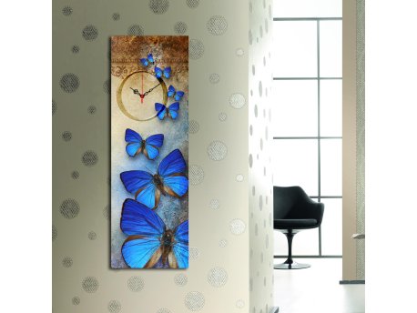 WALLXPERT Dekorativni zidni sat od platna 3090CS 45