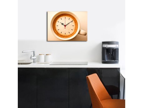 WALLXPERT Dekorativni zidni sat od platna 3040CS 89