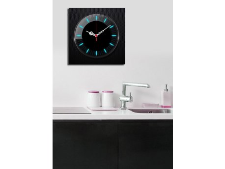 WALLXPERT Dekorativni zidni sat od platna 2828CS 17