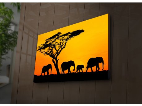 WALLXPERT Dekorativno LED osvetljeno platno sa slikanjem 4570IACT 53