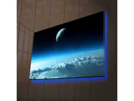 WALLXPERT Dekorativno LED osvetljeno platno sa slikanjem NASA 037
