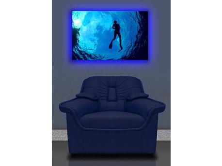 WALLXPERT Dekorativno LED osvetljeno platno sa slikanjem 4570DACT 6