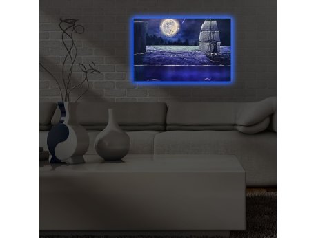 WALLXPERT Dekorativno LED osvetljeno platno sa slikanjem 4570DACT 67