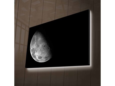 WALLXPERT Dekorativno LED osvetljeno platno sa slikanjem NASA 031