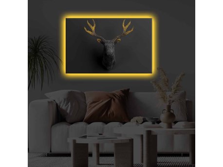 WALLXPERT Dekorativno LED osvetljeno platno sa slikanjem 4570KTLGDACT 007