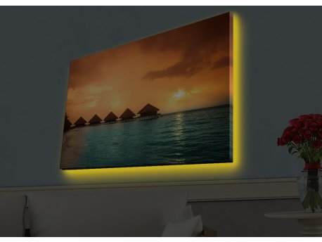 WALLXPERT Dekorativno LED osvetljeno platno sa slikanjem 4570HDACT 035