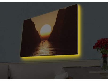 WALLXPERT Dekorativno LED osvetljeno platno sa slikanjem 4570HDACT 066