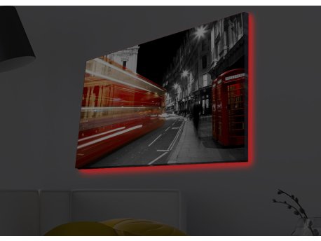 WALLXPERT Dekorativno LED osvetljeno platno sa slikanjem 4570MDACT 031