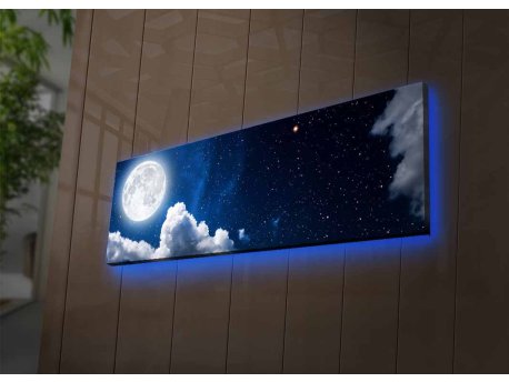 WALLXPERT Dekorativno LED osvetljeno platno sa slikanjem 3090NASA 008