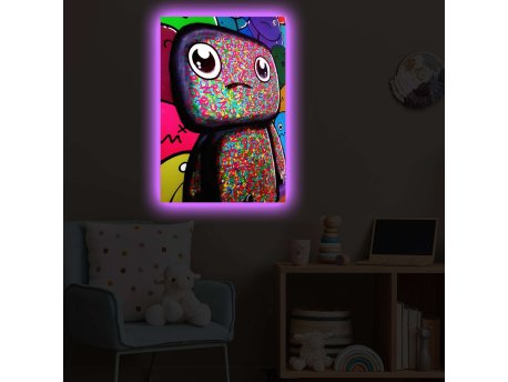 WALLXPERT Dekorativno LED osvetljeno platno sa slikanjem 4570POPARTDACT 005