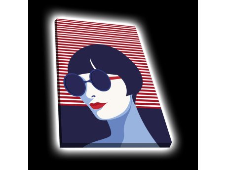 WALLXPERT Dekorativno LED osvetljeno platno sa slikanjem 4570POPARTDACT 006