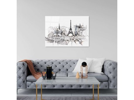 WALLXPERT Dekorativno farbanje kaljenog stakla UV 212 70 x 100