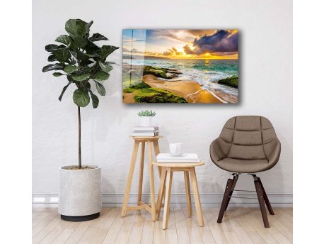 WALLXPERT Dekorativno farbanje kaljenog stakla 9582 90 x 60