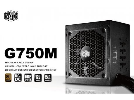 COOLER MASTER G750M 750W napajanje (RS-750-AMAAB1-EU) 5Y